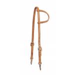 Tory Leather Slip One Ear Headstall - Snap Bit Ends