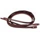 Tory Leather Braided Flared Reins - Chicago Screw Bit Ends