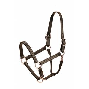 Tory Leather Triple Stitched Deluxe Track Halter With  Nickel Hardware