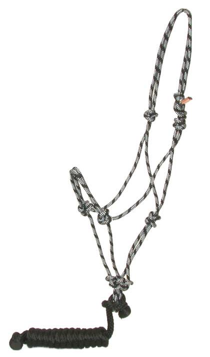 401095-DRAFT-BLACK Gatsby Classic Cowboy Halter with Lead sku 401095-DRAFT-BLACK