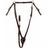 Tory Leather Hunt Breast Plate - Brass Hardware