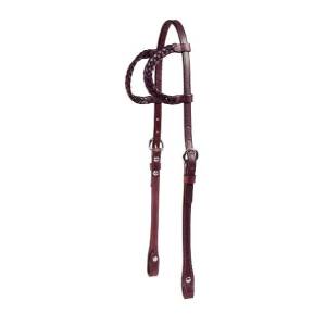 Tory Leather Braided Double Ear Bridle Leather Heastall