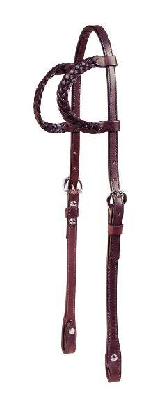 Tory Leather Braided Double Ear Bridle Leather Heastall