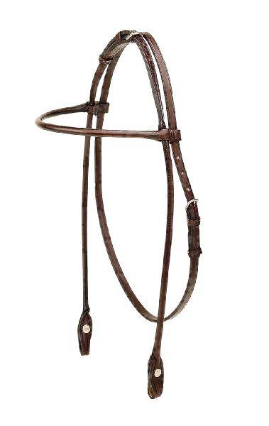 Tory Leather English Bridle Leather Rolled Arabian Browband Headstall