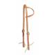 Tory Leather One Ear Headstall - Tie Ends