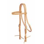 Tory Leather Browband Headstall - Tie Ends