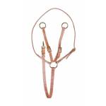 Tory Leather Training Fork Martingale - Brass Hardware