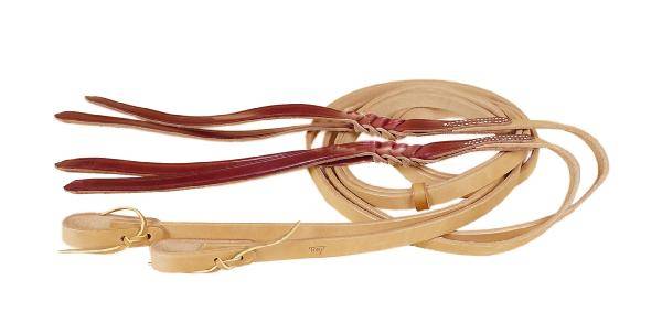 Tory Leather Single Ply Snaffle Rein - Water Strap Ends