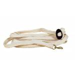 Tory Leather Flat Braided Cotton Rope Lunge Line with  Brass Snap
