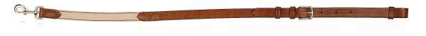 Tory Leather 1" Adjustable Leather & Elastic Side Rein - Tongue Buckle
