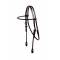 Tory Leather Brow Band Rolled Bridle Leather Headstall
