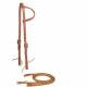 Tory Leather Sliding Ear Headstall & Reins - Tie Bit Ends