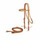 Tory Leather Browband Headstall & Reins - Tie Bit Ends