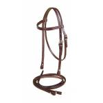 Tory Leather Pony Browband Headstall & Reins Filling