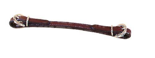 Tory Leather Double & Stitched Show Curb Strap