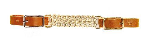 Tory Leather Double Chain Curb