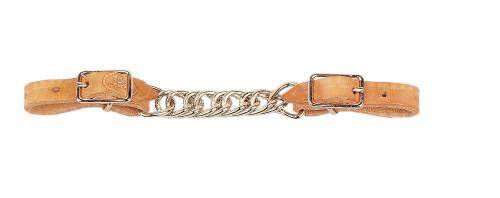 Tory Leather Flat Twisted Chain Curb