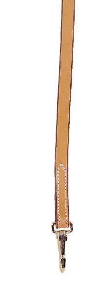 Tory Leather Single Ply Reins - Nickel Snaps