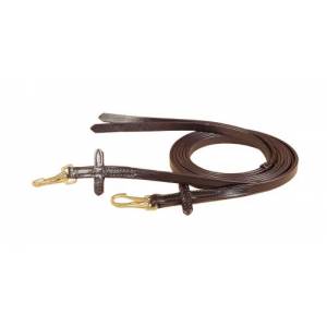 Tory Leather Split Bit Stop Rein - Snap Ends