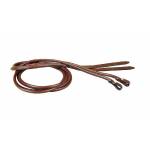 Tory Leather Fully Rolled Reins - Chicago Screw Bit Ends