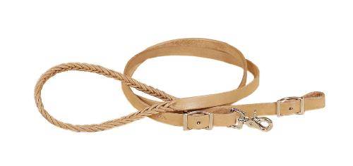 Tory Leather Five Plait Braided Hand Hold Roping Reins