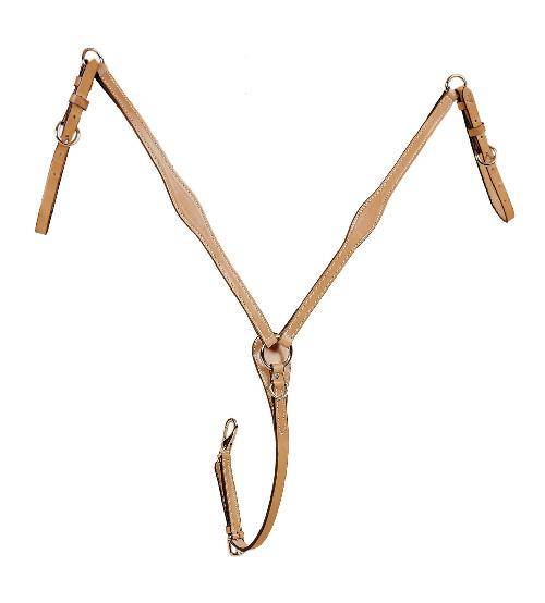 Tory Leather Bridle Leather Flared Center Breast Strap