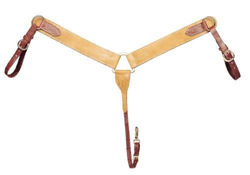 Tory Leather Breast Strap - Center Dee & Tie Down