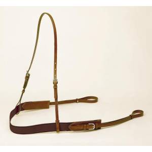 Tory Leather Bridle Leather and Elastic Polo Style Breast Plate