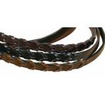 Tory Leather Laced Reins with Stud Hooks