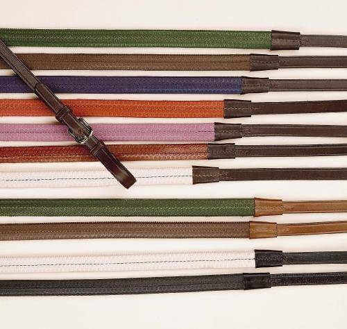 Tory Leather Rubber Grip Competition Reins