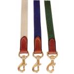 Tory Leather 7' Cotton Web Lead with Leather Ends