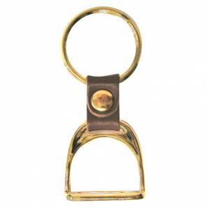 Brass Stirrup Key Ring