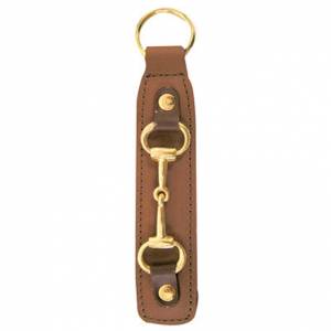 Leather Key Fob With Snaffle Bit
