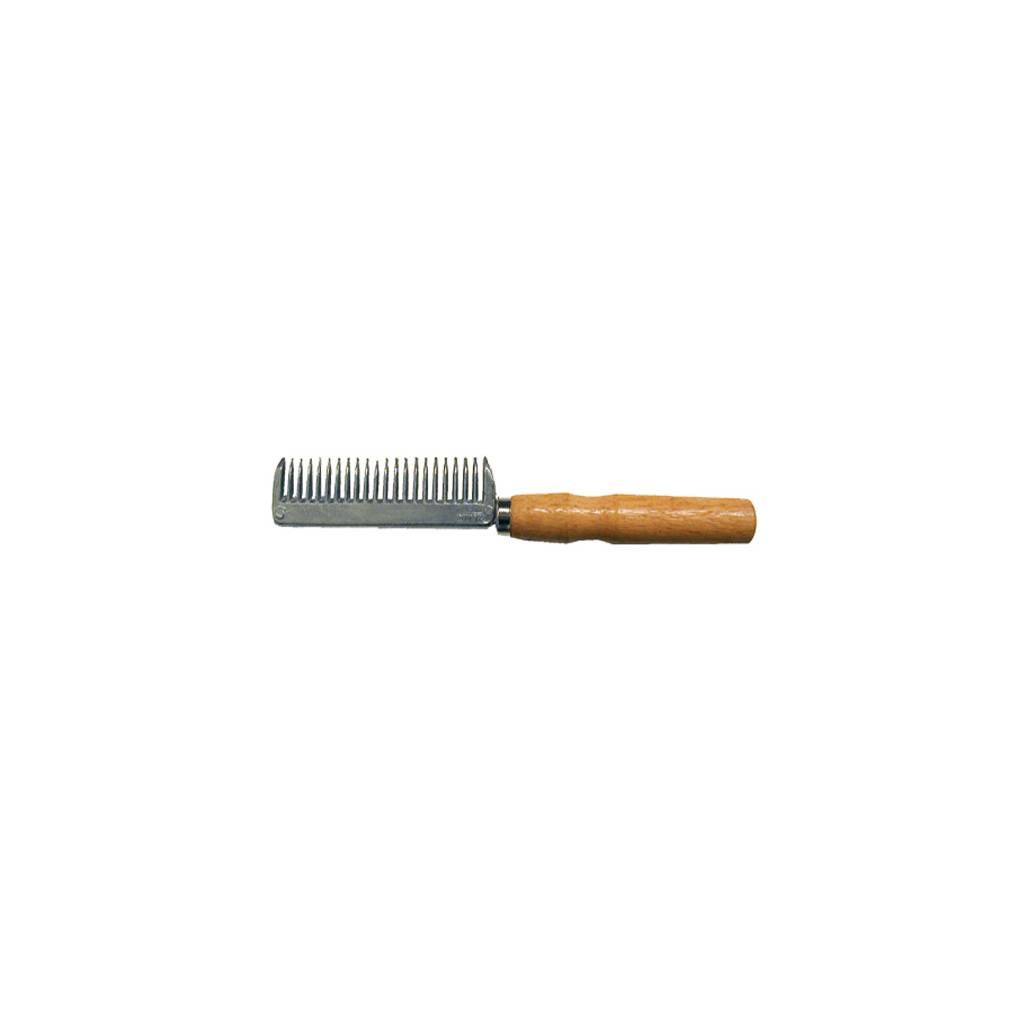 Aluminum Pulling Comb With Wood Handle