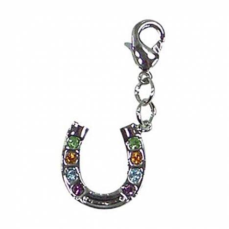 Exselle Horseshoe with Stones Zipper Pull