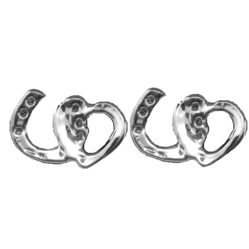 Exselle Horseshoe with Heart Earrings
