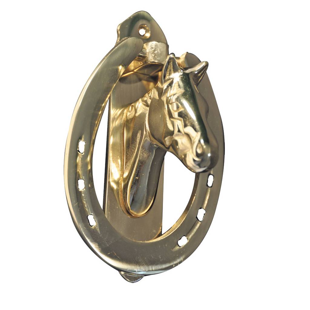 Solid Brass Horse Head Door Knocker
