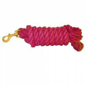 Cotton Lead Rope With Brass Snap