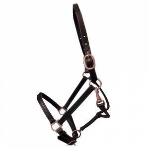 Deluxe Leather 3/4 Track Halter