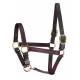 Perri's Track Style Leather Turnout Halter/Adjustable Chin