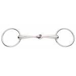Korsteel Solid Mouth Jointed 16Mm Loose Ring Snaffle Bit
