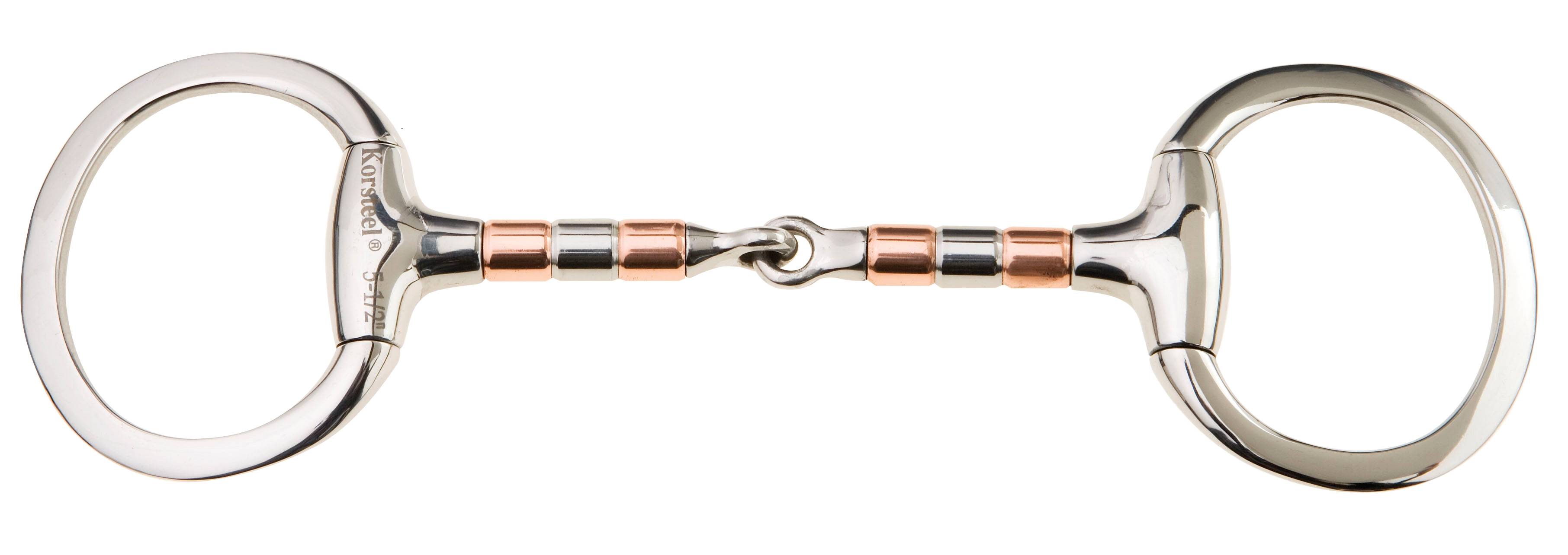 Korsteel Copper & Steel Mouth Rollers Eggbutt
