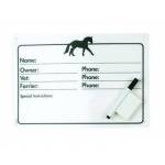 Horse Info Stall Plaque w- Dry Erase Pen