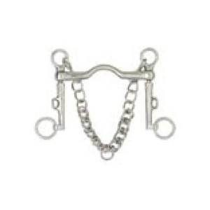 Centaur Stainless steel Weymouth Curb Bit w chain