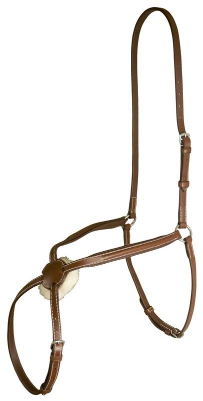 Da Vinci Plain Raised Adjustable Fig-8 Noseband