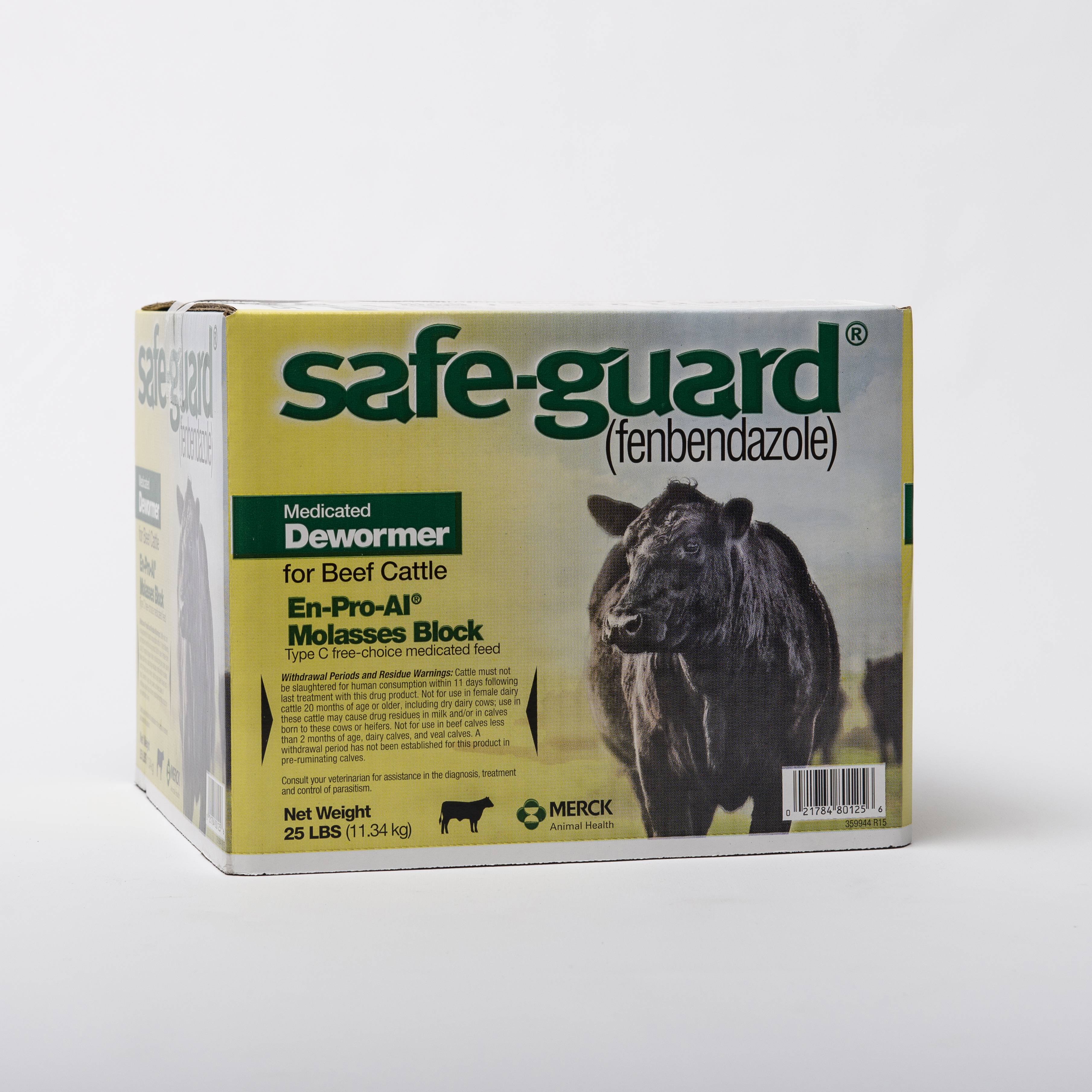 Safe-Guard Cattle Dewormer Molasses Block
