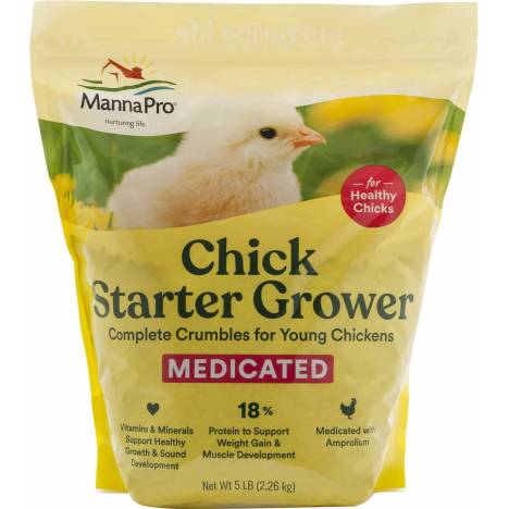 Manna Pro Chick Starter Medicated Crumbles For Chicks