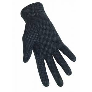 Heritage Power Grip Nylon Gloves Black - Adult Size 8/9