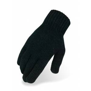 Heritage Chenille Knit Glove Black - Youth Size 5
