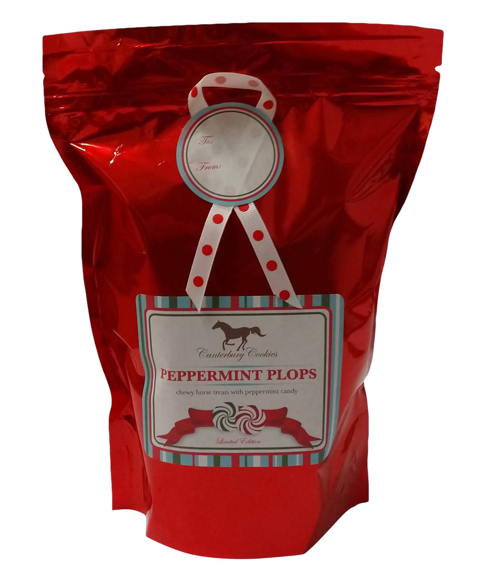 Canterbury Cookies Peppermint Plops Holiday Horse Treat Bag